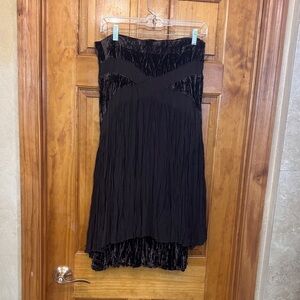 Alberto Makali Elegant Brown High-Low Skirt